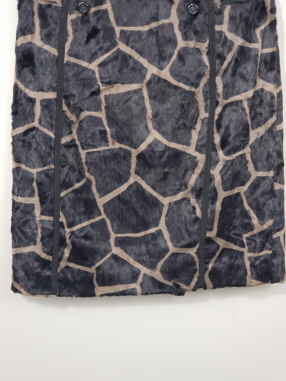 ETCETERA Faux Fur Giraffe Print Pencil Skirt Size 6 - Picture 5 of 11